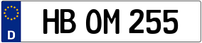 Trailer License Plate